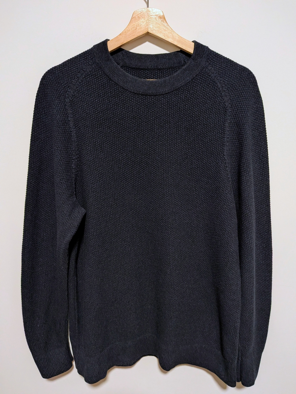 Lululemon Men's Textured Knit Crewneck Sweater Navy Large